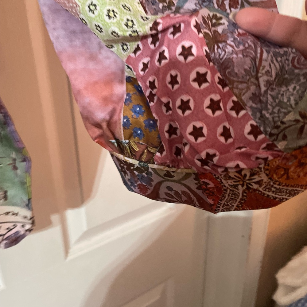 Boutique Nwt Multicolor Patchwork Blouse Size 5x … - image 4